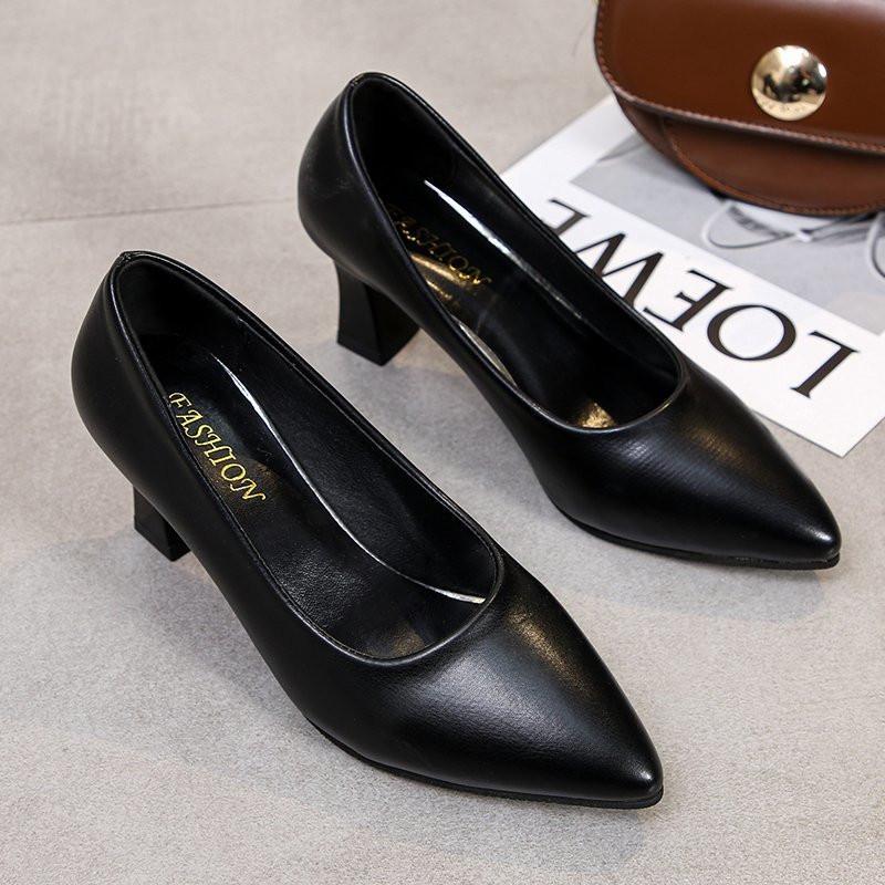 パンプス | 合皮レディース ポインテッドトゥ ピンヒール ストラップなし 黒 大きいサイズ ハイヒール 滑り止めソール パンプス 柔らかい生地 スリップオン