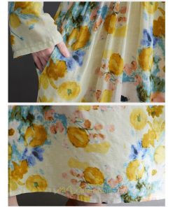 マキシ | マキシワンピース ワンピース 夏 秋 レディース マキシ丈 長袖 ロング 丸首 花柄 ロング丈 リラックス マタニティ 秋 ゆったり 秋服 夏服 体型カバー