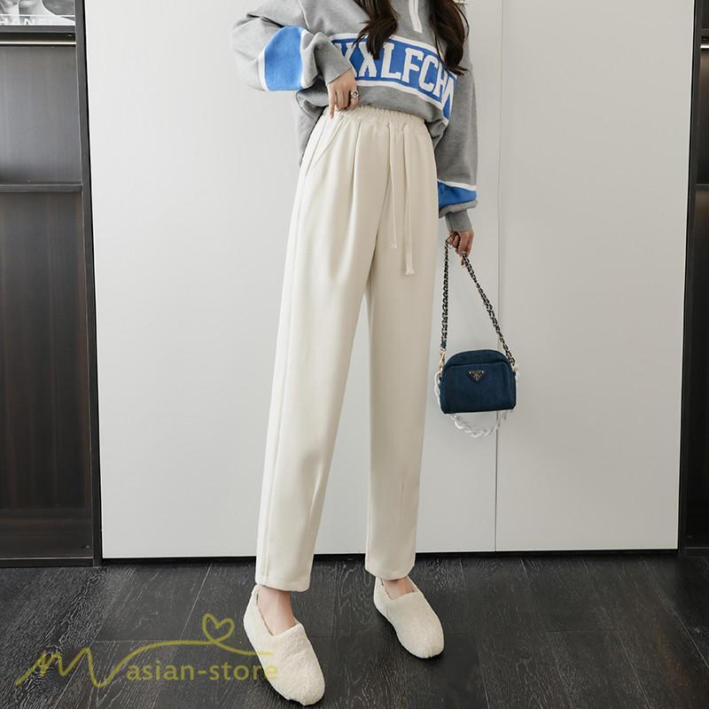 チノ・テーパード・ジョガー・スキニーパン | パンツ レディース テーパードパンツ 秋 冬 新作 ビジネスパンツ ロング丈 ラシャ 秋冬コーデ ウエストゴム カジュアル スウェットパンツ 着痩せ 通勤 通学