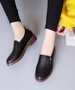 パンプス | オックスフォードシューズ レディース レザー ローファー通勤 ヒール パンプス