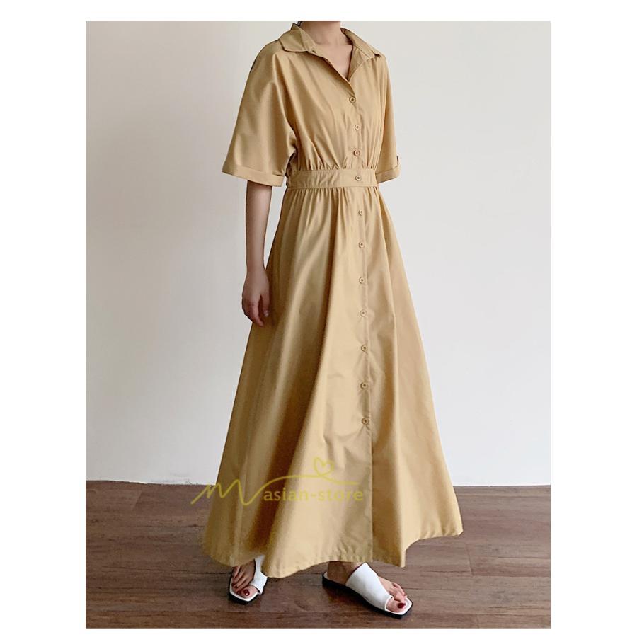 マキシ | シャツワンピース ワンピース 秋 春 レディース ロングワンピース 長袖 ロング丈 マキシ丈 体型カバー 無地 ゆったり 40代 夏作 30代 カジュアル 着痩せ 50代