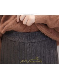 スカート | ニット秋冬 レディース ロングプリーツハイウエスト 大人 30代 ウエストゴム 40代 50代 ストレッチ 無地 エレガント 柔らか