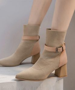 ショートブーツ | レディース太ヒールブーツ