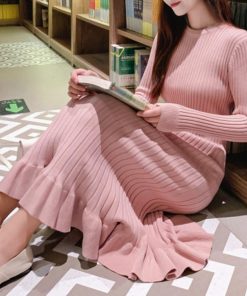 ワンピース | ニットマーメイドフリルワンピ