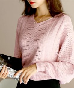 透かし編みトップス | ニットトップス レディース 体型カバー秋