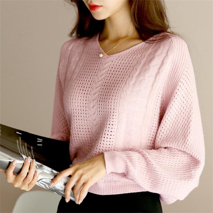 透かし編みトップス | ニットトップス レディース 体型カバー秋