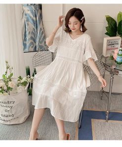 ワンピース | マタニティマタニティ レディース 体型カバー 半袖 産前産後 膝丈 普段着 Aライン マタニティウェア ママ ひざ丈 授乳口なし ワンピ