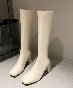 ニーハイブーツ | ロングブーツ ブーツ 合皮 韓国