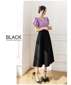 スカート | ロング丈 ボトムス レディース Aライン 上品 20代30代40代50代 カジュアル 通勤通学 お出かけ 夏物 韓国風 着痩せ 体系カバー エレガント