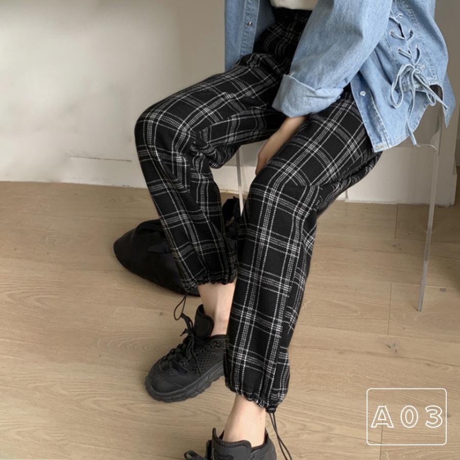 クロップドパンツ | チェック柄 あったか ストレートパンツ カーゴパンツ レディース おしゃれ ロングパンツ カジュアル 裏起毛パンツ 着やせ