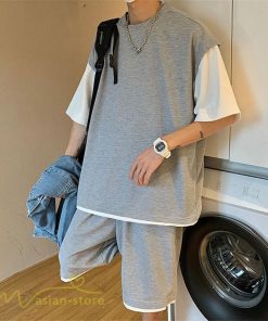 Tシャツ | Tシャツ メンズ 半袖 重ね着風 レイヤード 無地 ゆったり クルーネック カットソー 20代 30代 おしゃれ 無地 大きいサイズ シンプル 40代 カジュアル お出かけ