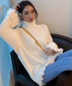 ニット・セーター | フリンジ ニットセーター レディース秋冬