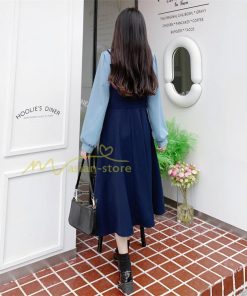 マキシ | ロングワンピース 秋物 レディース ミモレ丈 Aラインワンピース 切り替え フェイク レイヤード風 重ね着風 シャツカラー お呼ばれワンピース 30代40代 着やせ