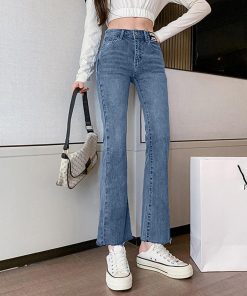 デニム | ハイウエスト フレアパンツ