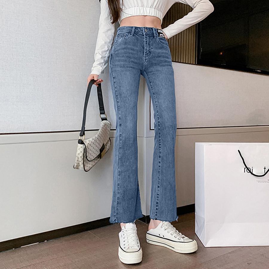 デニム | ハイウエスト フレアパンツ