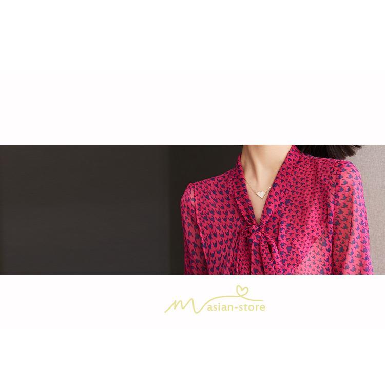 シャツ・ブラウス | シャツ ブラウス 春 秋 シフォン レディース 長袖 フォーマル トップス 50代 40代 30代 20代 おしゃれ キレイめ 着痩せ 可愛い お出かけ 上品 オシャレ