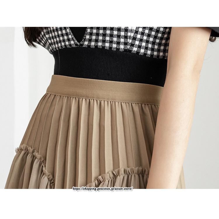 スカート | ロングティアードAラインレディース フレアハイウエスト 秋冬 無地 20代30代40代50代 オシャレ ゆったり