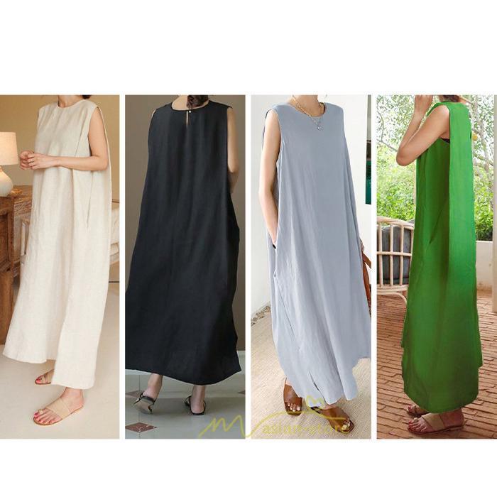 マキシ | ワンピース 秋インナー タンクトップ ミモレ丈 レディース ルームウェア 部屋着 落ち感 無地 タンクワンピース 送料無料 20代30代 可愛い 40代50代