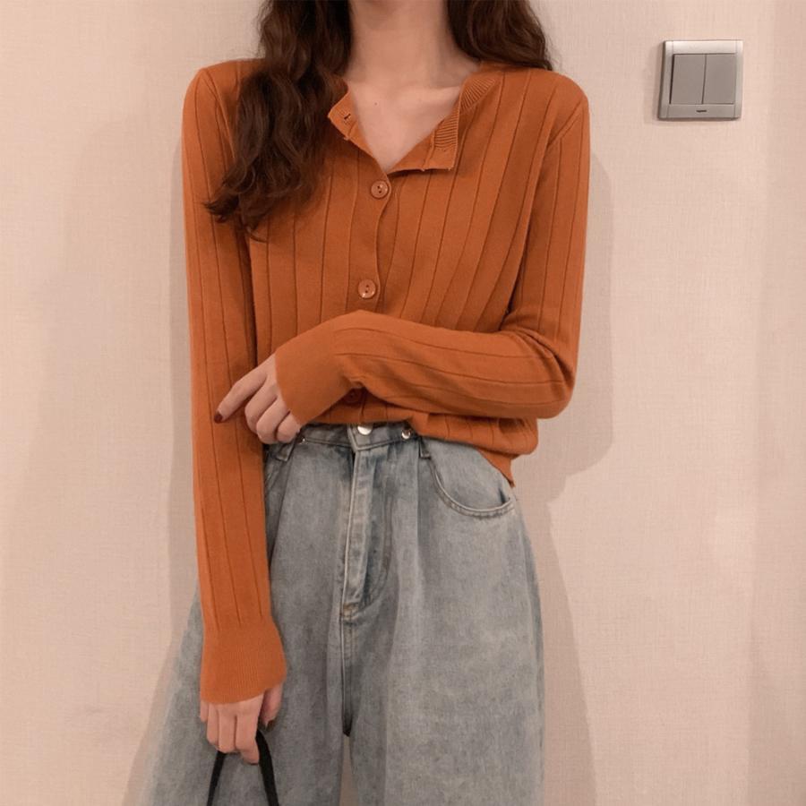 カーディガン | ニットリブニット 羽織り