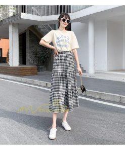 スカート | チェック柄 ロング丈 フレア ボトムス レディース おすすめ おしゃれ ブラック フリーサイズ カジュアル お出かけ 通勤通学 着痩せ 20代30代40代50代
