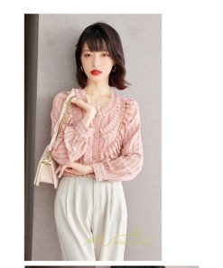 シャツ・ブラウス | ブラウス シャツ レディース トップス ピンク 可愛い レース フォーマル オフィス カジュアル 入学式 入園式 卒業式 卒園式 結婚式 ママ 秋 母 春 冬 通勤
