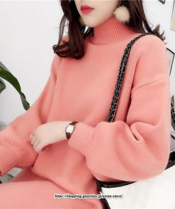 マキシ | ニットワンピース レディース 40代 秋冬 長袖ワンピース無地 ハイネック ニットワンピース ロング丈 スカート オシャレゆったりセーター ニットインナー