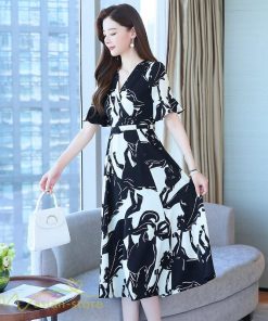 ミディアム | Aラインワンピース 着痩せ レディース カジュアル 半袖 きれいめ サマーワンピース 上品 大きいサイズ ワンピース 20代 ひざ丈 40代 日常感 お出かけ 30代