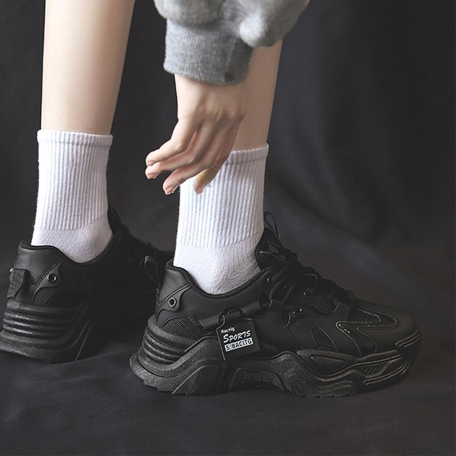 ショートブーツ | 厚底スニーカー レディース 韓国風