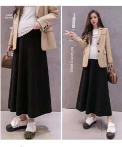 スカート | マタニティレディース 妊婦服 無地 着痩せ ハイウエスト カジュアル Aライン産前産後 体型カバー マタニティウェア ウエスト調整