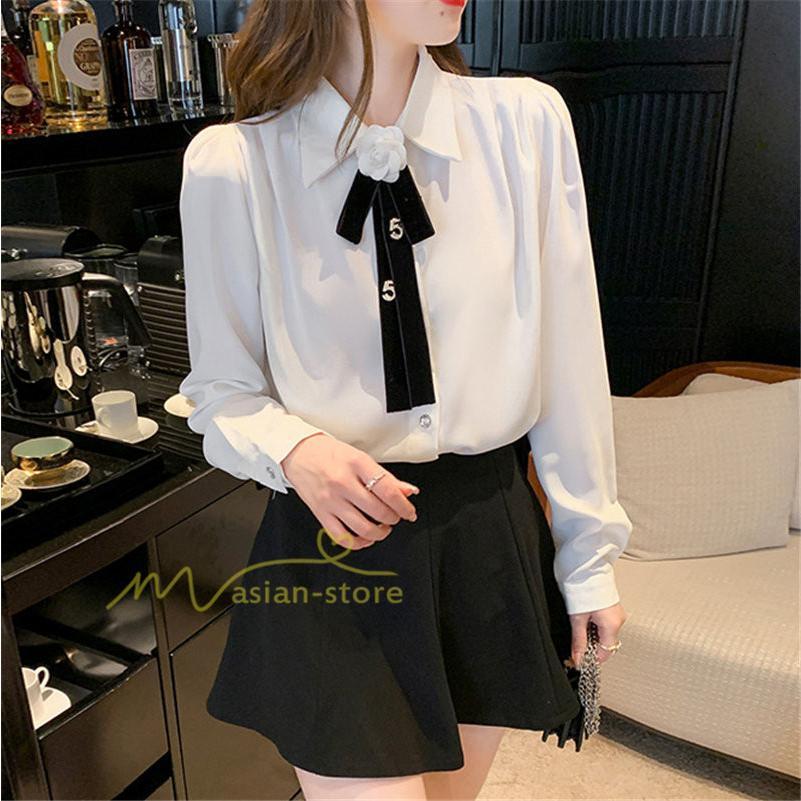 シャツ・ブラウス | シャツ ブラウス 秋冬 レディース スカーフタイ きれいめ フォーマル 春 長袖 オフィス 蝶結び 20代30代40代 通勤通学 お出かけ 着痩せ カジュアル 上品 春夏作