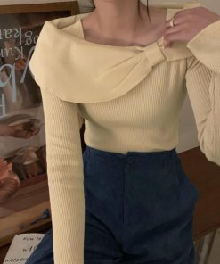 ニット・セーター | ビッグリボンニットトップスレディース秋冬