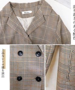 テーラードジャケット | グレンチェック ジャケット レディース秋