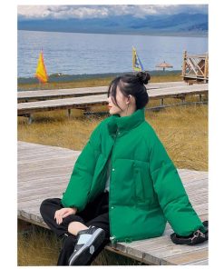 ダウンジャケット コート | ダウンコート 中綿コート レディース 無地 スタンドカラー ショート丈 ダウン コート ダウンジャケット 暖かい 中綿ジャケット カジュアル 秋冬 コーデ 可愛い