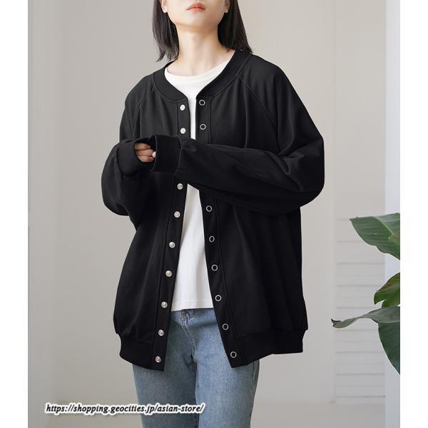 コート・ジャケット | コクーン2WAYカーデ カーディガン レディース 長袖 ジャケット アウター ゆったり コート 秋冬 スタンドカラー 前後 ミドル丈 ボタン ポケット トレーナー