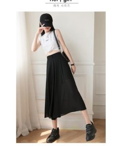 ワイドパンツ | ガウチョパンツ レディース ボトムス ハイウエスト ゆったり パンツ シフォンパンツ スカート風 涼しい 2022 夏 さらさら カジュアル きれいめ