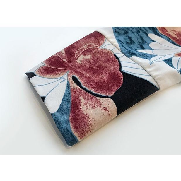 在庫ある | ブラウスレディースシャツ ファッションシャツ プリント花柄シャツブラウス 長袖 Vネック 春夏秋衣装 通学通勤 おしゃれ 着痩せ OL 体型カバー ゆったり 薄手