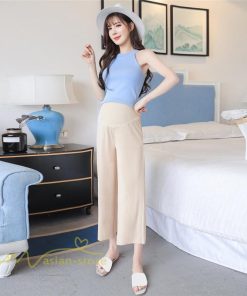パンツ レギンス | ワイドパンツ マタニティ パンツ レディース サマー 9分丈 夏 新作 無地 ゆったり ガウチョパンツ 体型カバー マタニティパンツ マタニティウェア 大きいサイズ