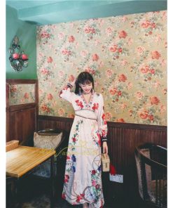 マキシ | ワンピース ロングワンピース レディース マキシワンピース おしゃれ ワンピ 花柄 エスニックスタイル レトロ風 春夏秋 カジュアル 新作 上品 お出かけ 通勤通学