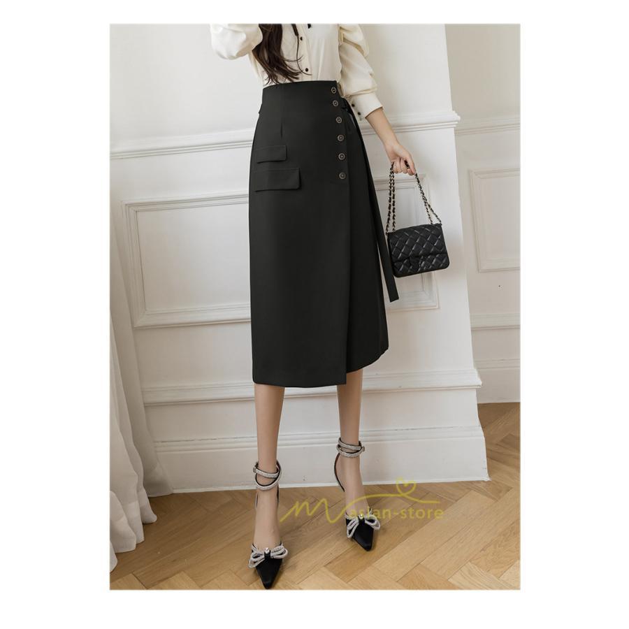 スカート | ボトムス レディース きれいめ 春夏 タイト秋服 2021 おしゃれ 膝丈 ハイウエスト 体型カバー お洒落 上品 通勤 OL カジュアル 20代30代40代