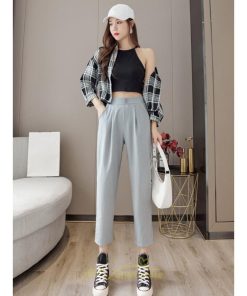 チノ・テーパード・ジョガー・スキニーパン | テーパードパンツ レディース ボトムス パンツ 麻綿風 チノパン 涼しい 接触冷感 ウエストゴム 夏パンツ 九分丈 春夏秋 可愛い 20代30代 無地 スリム 40代 大人