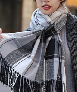 マフラー | 大判チェック柄 秋冬レディース