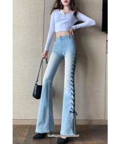 チノ・テーパード・ジョガー・スキニーパン | ブーツカット デニムパンツ レディース フレア ロング丈 カットオフ ストレッチ ハイウェスト コーデ ジーンズ 美脚パンツ 新作 20代30代40代 スリット 脚長