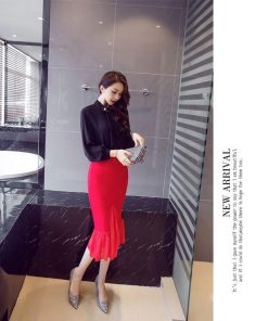 スカート | タイトマーメイドセクシー膝下丈ヒップアップ ハイウエスト 30代40代 大人 上品 50代60代 オフィス