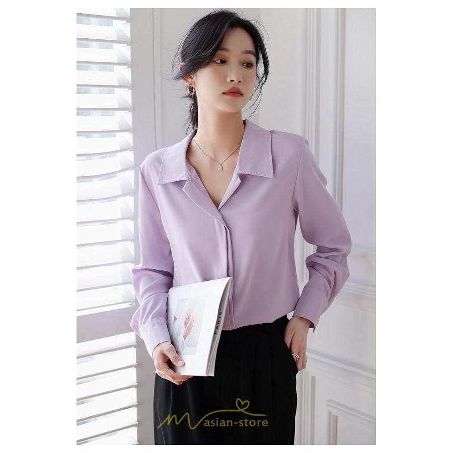 シャツ・ブラウス | ブラウス レディース シャツ きれいめ 40代 春夏 秋 長袖 着痩せ オシャレ 韓国風 大人 30代 50代 40代 就活 OL 母 オフィス ママ ビジネス 通勤