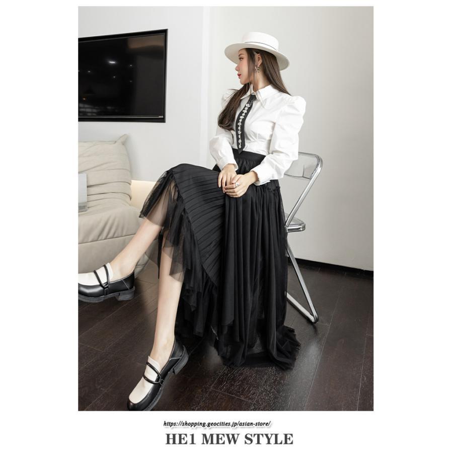 スカート | ロングティアードAラインレディース フレアハイウエスト 秋冬 無地 20代30代40代50代 オシャレ ゆったり