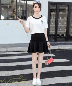 スカート | マタニティ レディース 着痩せ 無地 カジュアル ミニマタニティウェア 着痩せ 夏服 日常感 マタニティショート丈 フレア サマー