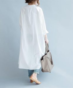 シャツ・ブラウス | ブラウス ロングシャツ レディース シャツワンピース ブラウス トレンド 春夏 大きいサイズ 韓国風 カジュアル 長袖シャツ ロングワンピース ゆったり