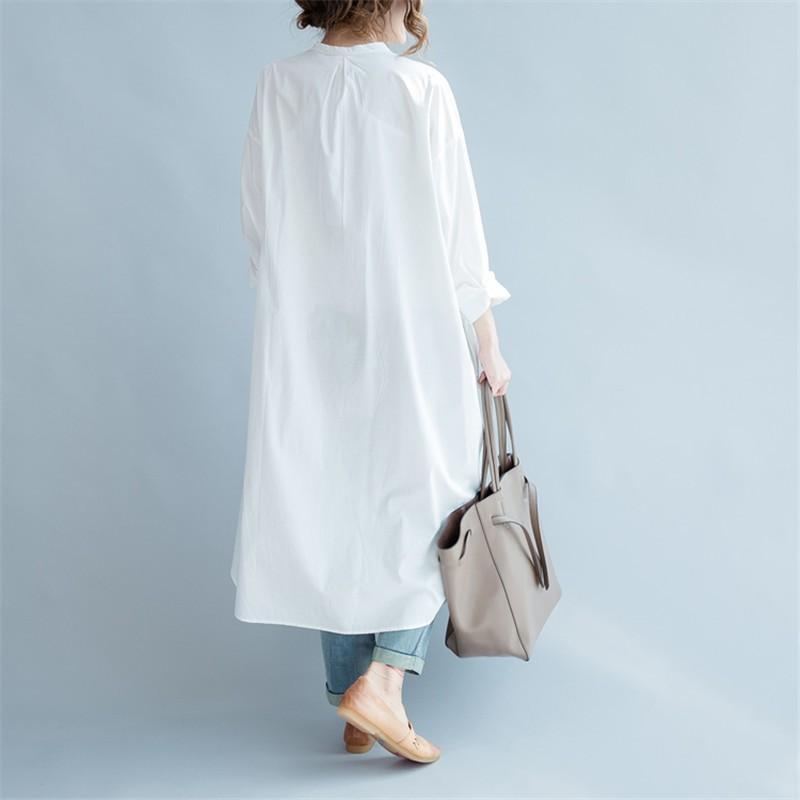 シャツ・ブラウス | ブラウス ロングシャツ レディース シャツワンピース ブラウス トレンド 春夏 大きいサイズ 韓国風 カジュアル 長袖シャツ ロングワンピース ゆったり