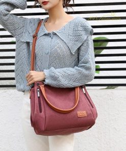 女性用バッグ | ショルダーバック レディースファッション トートバッグ 斜めがけ 肩掛け 通勤バッグ 軽い 大容量 手提げ 鞄 ポケット多い カジュアル 収納可 Bag ママバッグ