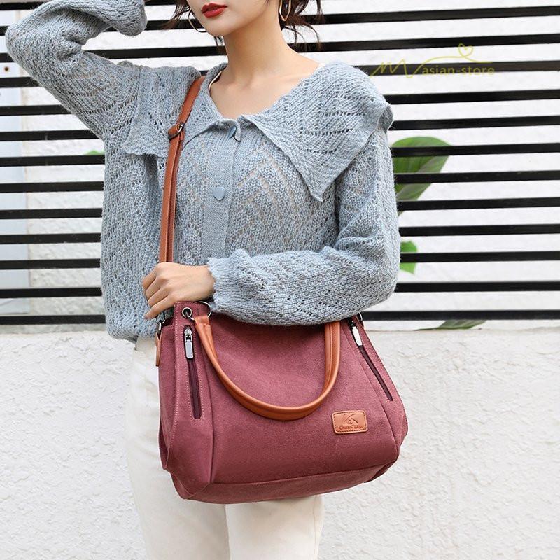 女性用バッグ | ショルダーバック レディースファッション トートバッグ 斜めがけ 肩掛け 通勤バッグ 軽い 大容量 手提げ 鞄 ポケット多い カジュアル 収納可 Bag ママバッグ